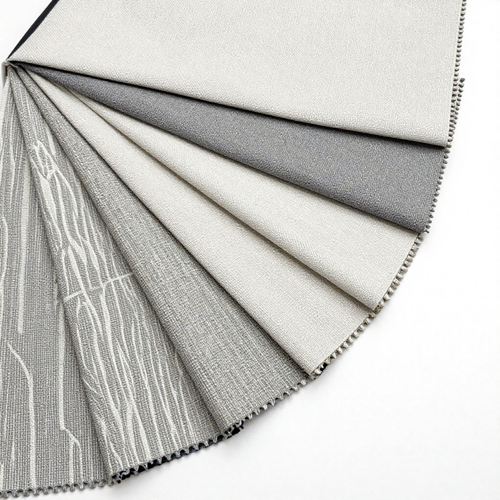 Designer fabric samples for custom curtains